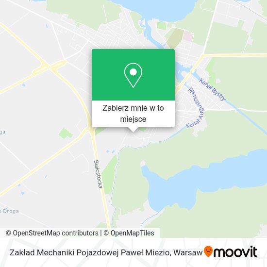 Mapa Zakład Mechaniki Pojazdowej Paweł Miezio