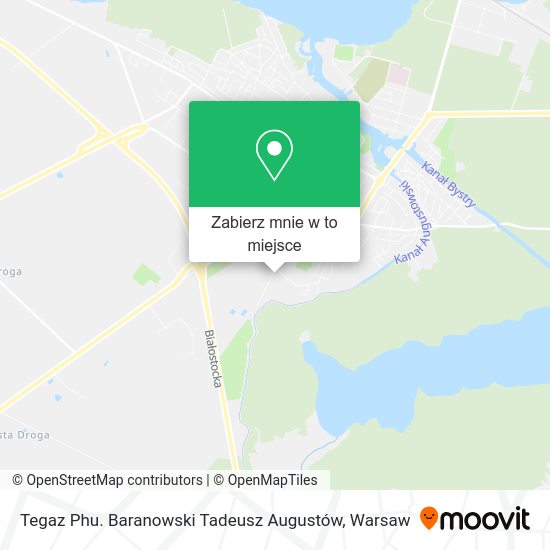 Mapa Tegaz Phu. Baranowski Tadeusz Augustów