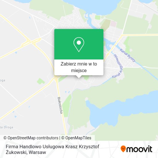 Mapa Firma Handlowo Usługowa Krasz Krzysztof Żukowski