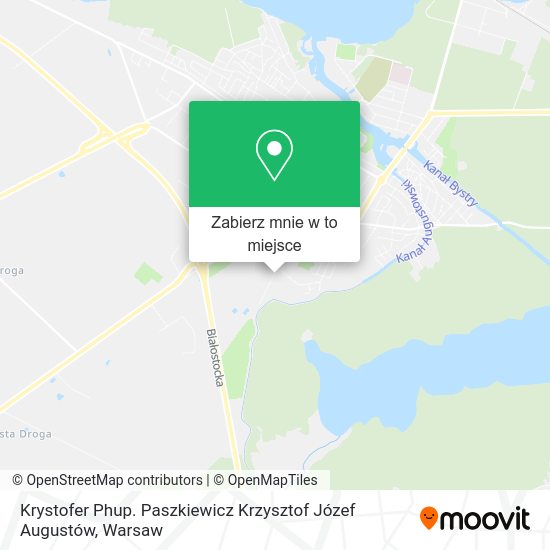 Mapa Krystofer Phup. Paszkiewicz Krzysztof Józef Augustów