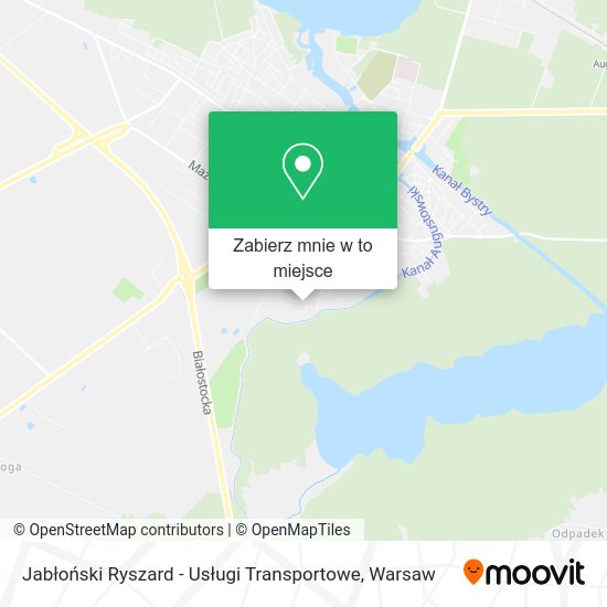 Mapa Jabłoński Ryszard - Usługi Transportowe