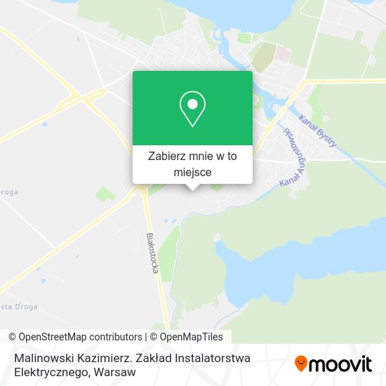 Mapa Malinowski Kazimierz. Zakład Instalatorstwa Elektrycznego