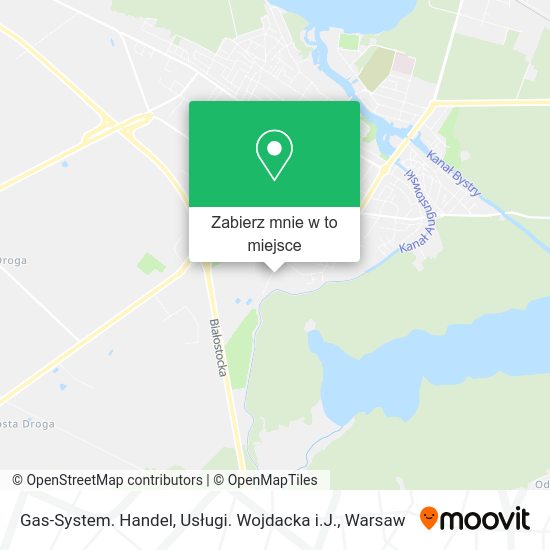 Mapa Gas-System. Handel, Usługi. Wojdacka i.J.