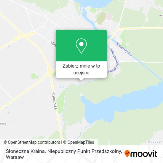 Mapa Słoneczna Kraina. Niepubliczny Punkt Przedszkolny