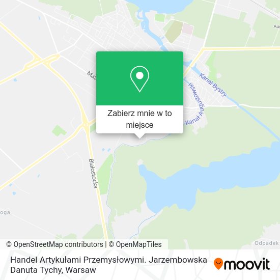 Mapa Handel Artykułami Przemysłowymi. Jarzembowska Danuta Tychy