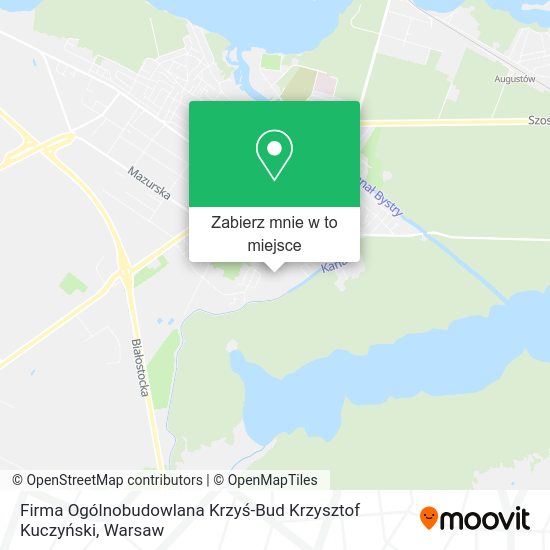 Mapa Firma Ogólnobudowlana Krzyś-Bud Krzysztof Kuczyński