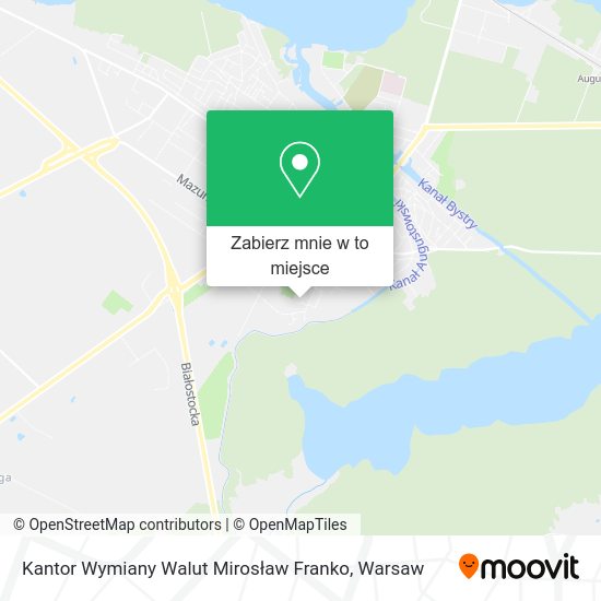 Mapa Kantor Wymiany Walut Mirosław Franko