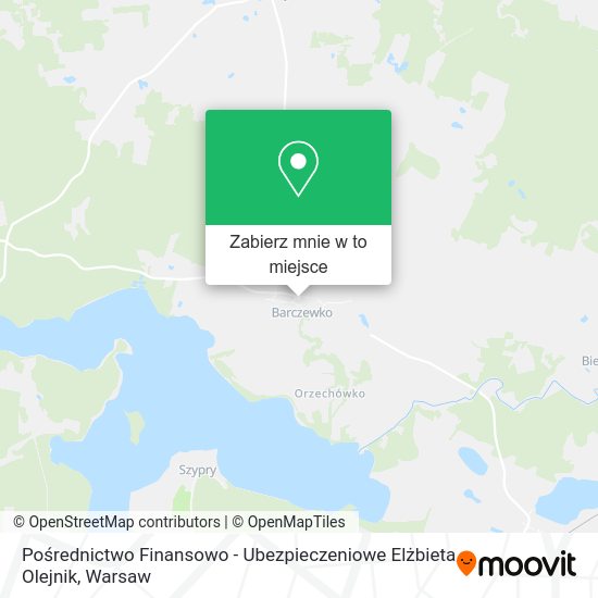 Mapa Pośrednictwo Finansowo - Ubezpieczeniowe Elżbieta Olejnik