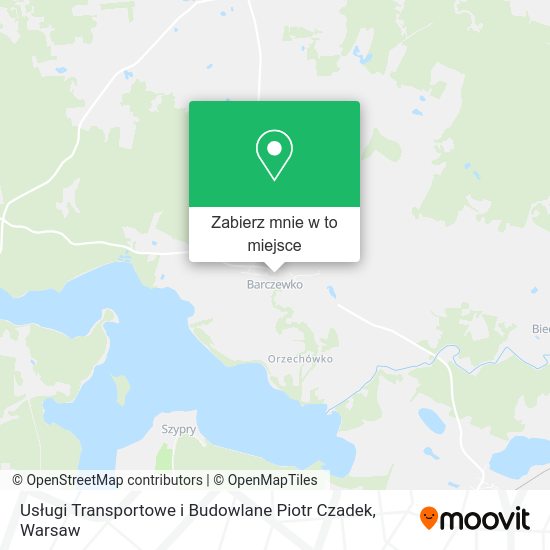 Mapa Usługi Transportowe i Budowlane Piotr Czadek