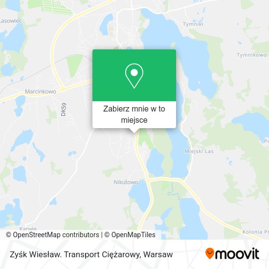 Mapa Zyśk Wiesław. Transport Ciężarowy