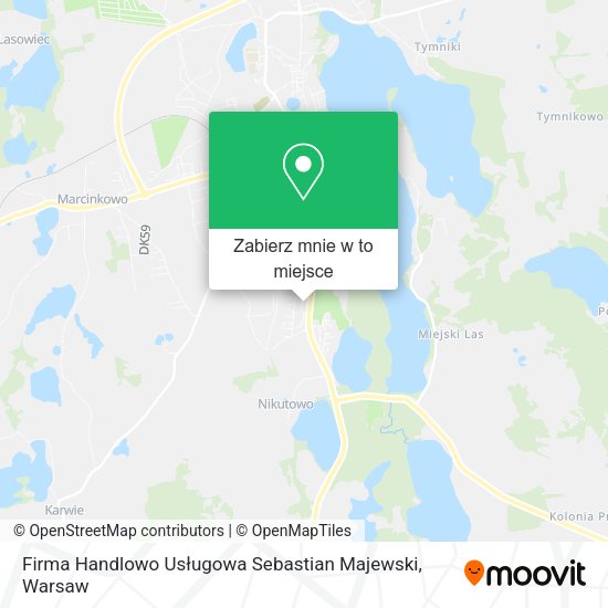 Mapa Firma Handlowo Usługowa Sebastian Majewski