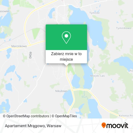 Mapa Apartament Mrągowo