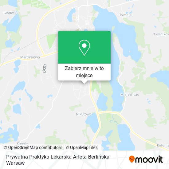 Mapa Prywatna Praktyka Lekarska Arleta Berlińska