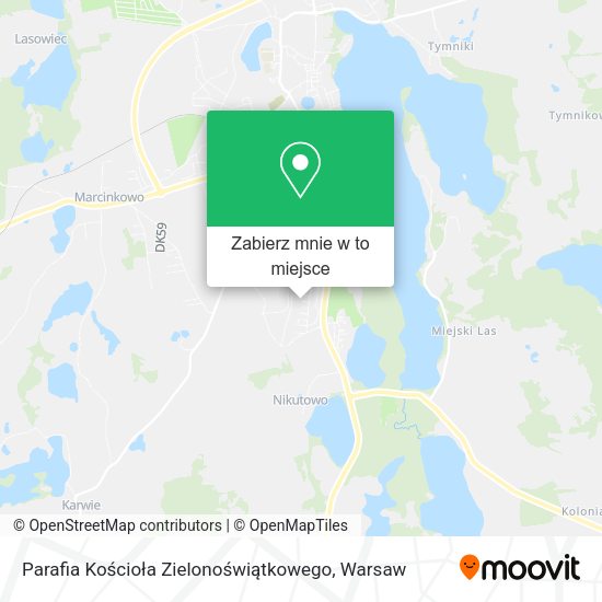 Mapa Parafia Kościoła Zielonoświątkowego