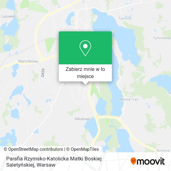 Mapa Parafia Rzymsko-Katolicka Matki Boskiej Saletyńskiej