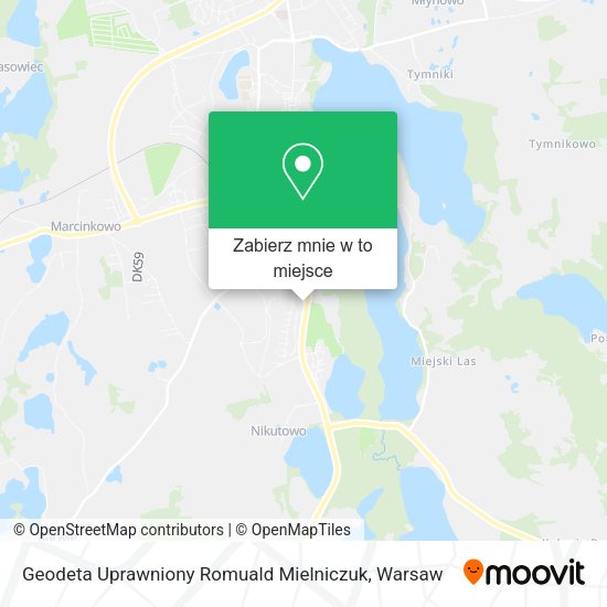 Mapa Geodeta Uprawniony Romuald Mielniczuk