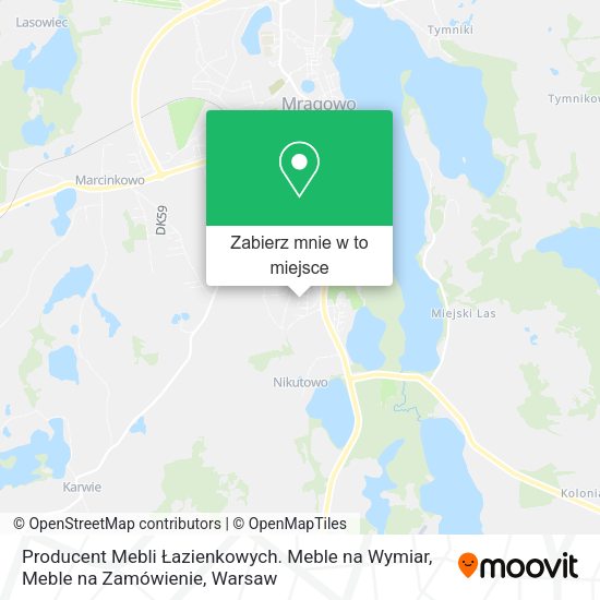 Mapa Producent Mebli Łazienkowych. Meble na Wymiar, Meble na Zamówienie