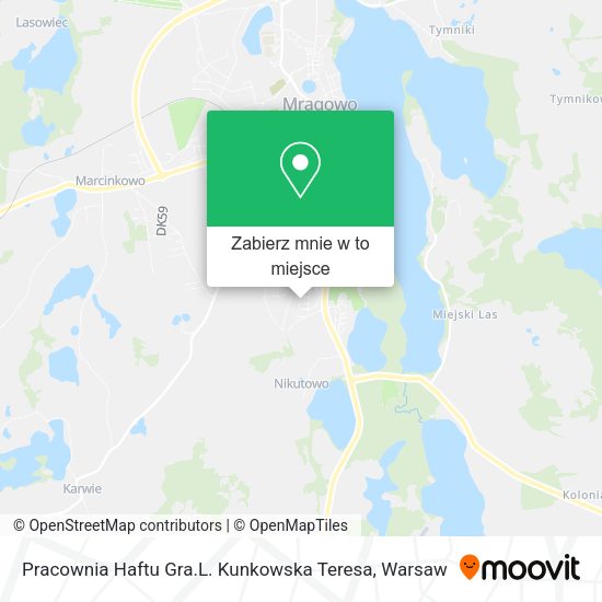 Mapa Pracownia Haftu Gra.L. Kunkowska Teresa