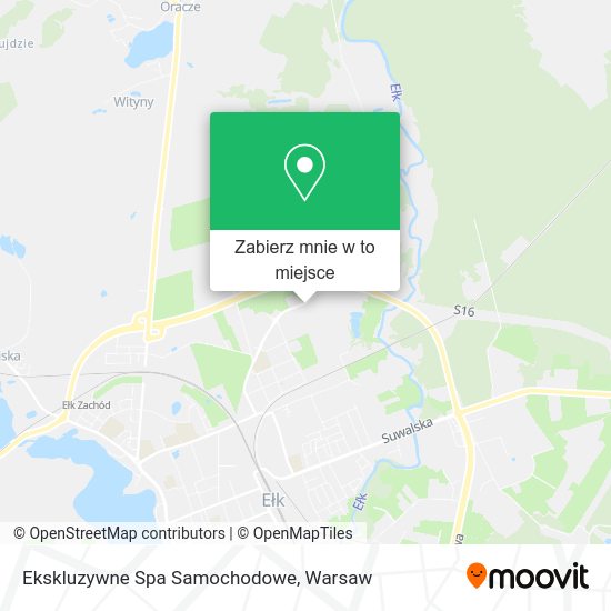 Mapa Ekskluzywne Spa Samochodowe