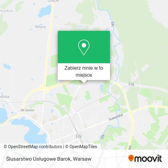 Mapa Ślusarstwo Usługowe Barok