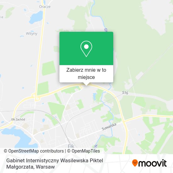 Mapa Gabinet Internistyczny Wasilewska Piktel Małgorzata