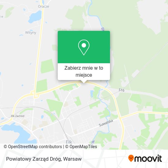 Mapa Powiatowy Zarząd Dróg