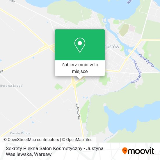 Mapa Sekrety Piękna Salon Kosmetyczny - Justyna Wasilewska