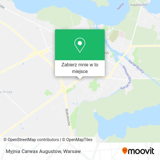 Mapa Myjnia Carwax Augustow