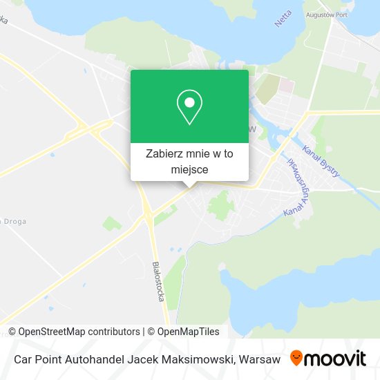 Mapa Car Point Autohandel Jacek Maksimowski