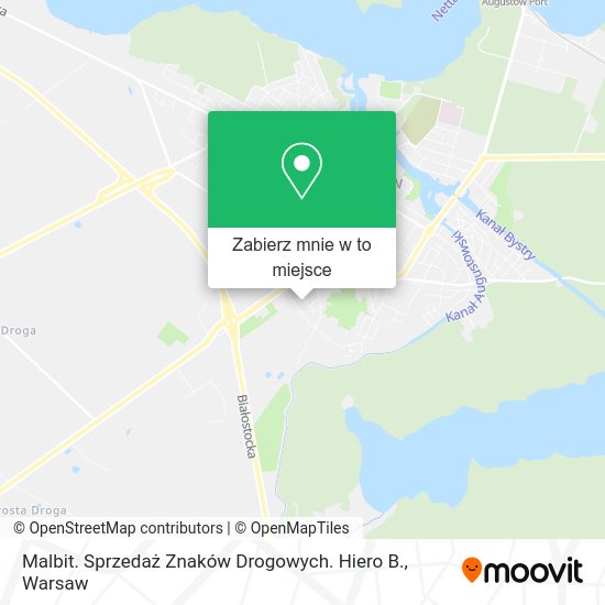 Mapa Malbit. Sprzedaż Znaków Drogowych. Hiero B.