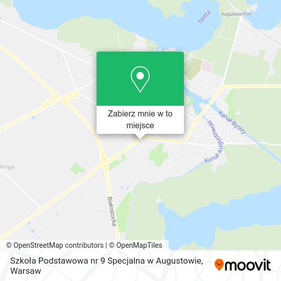 Mapa Szkoła Podstawowa nr 9 Specjalna w Augustowie