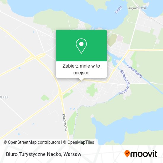 Mapa Biuro Turystyczne Necko