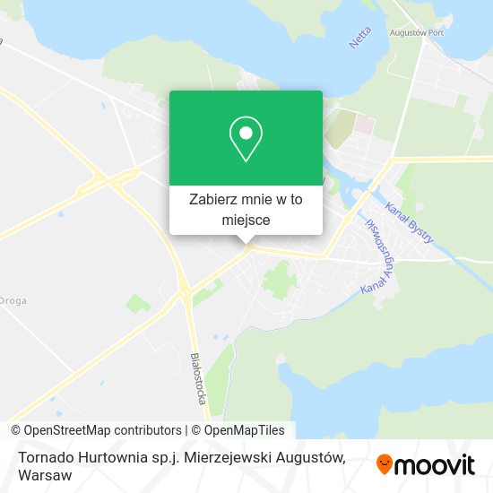 Mapa Tornado Hurtownia sp.j. Mierzejewski Augustów