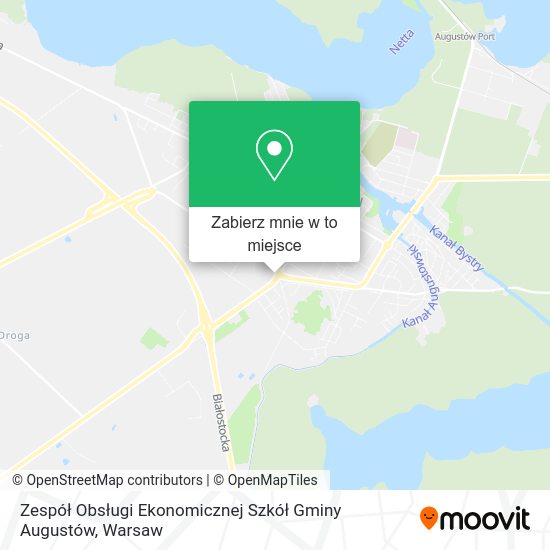 Mapa Zespół Obsługi Ekonomicznej Szkół Gminy Augustów