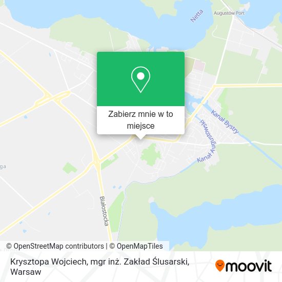 Mapa Krysztopa Wojciech, mgr inż. Zakład Ślusarski