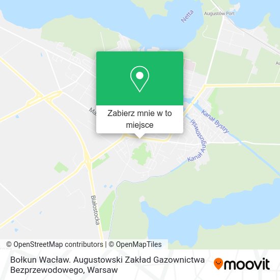 Mapa Bołkun Wacław. Augustowski Zakład Gazownictwa Bezprzewodowego