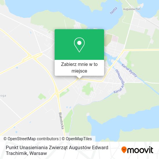 Mapa Punkt Unasieniania Zwierząt Augustów Edward Trachimik