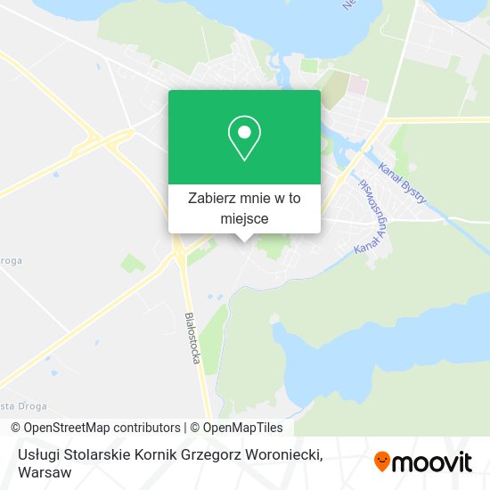 Mapa Usługi Stolarskie Kornik Grzegorz Woroniecki