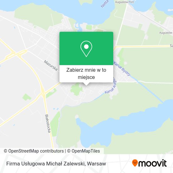 Mapa Firma Usługowa Michał Zalewski