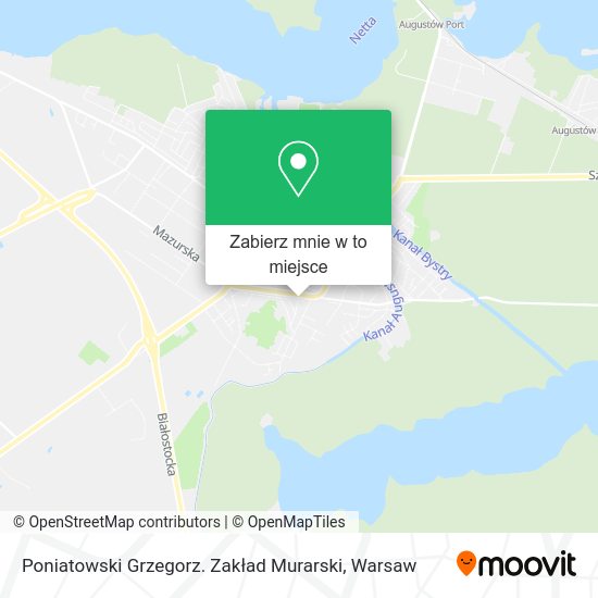 Mapa Poniatowski Grzegorz. Zakład Murarski