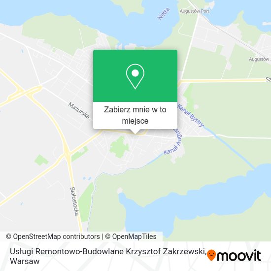 Mapa Usługi Remontowo-Budowlane Krzysztof Zakrzewski