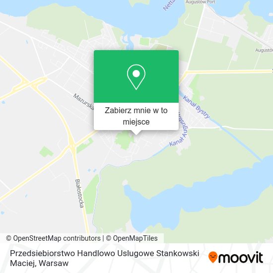 Mapa Przedsiebiorstwo Handlowo Uslugowe Stankowski Maciej