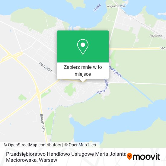 Mapa Przedsiębiorstwo Handlowo Usługowe Maria Jolanta Maciorowska