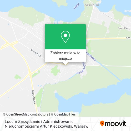 Mapa Locum Zarządzanie i Administrowanie Nieruchomościami Artur Kleczkowski