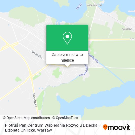 Mapa Piotruś Pan Centrum Wspierania Rozwoju Dziecka Elżbieta Chilicka