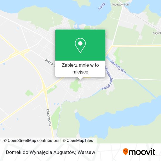 Mapa Domek do Wynajęcia Augustów