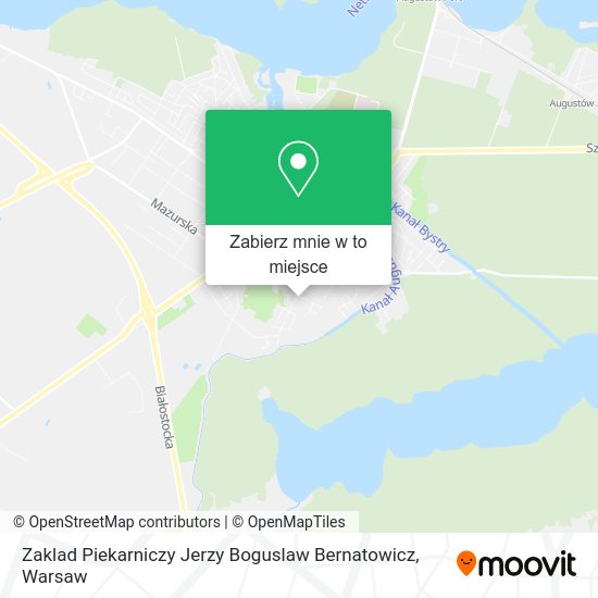 Mapa Zaklad Piekarniczy Jerzy Boguslaw Bernatowicz