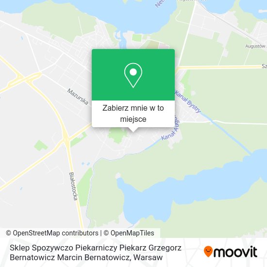 Mapa Sklep Spozywczo Piekarniczy Piekarz Grzegorz Bernatowicz Marcin Bernatowicz