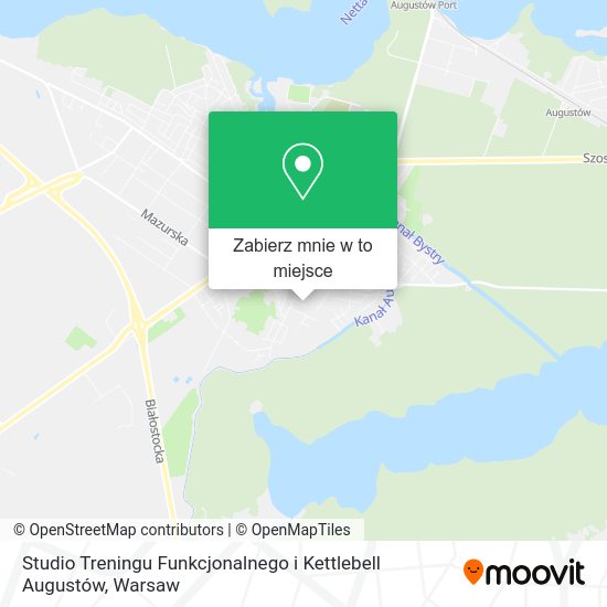 Mapa Studio Treningu Funkcjonalnego i Kettlebell Augustów