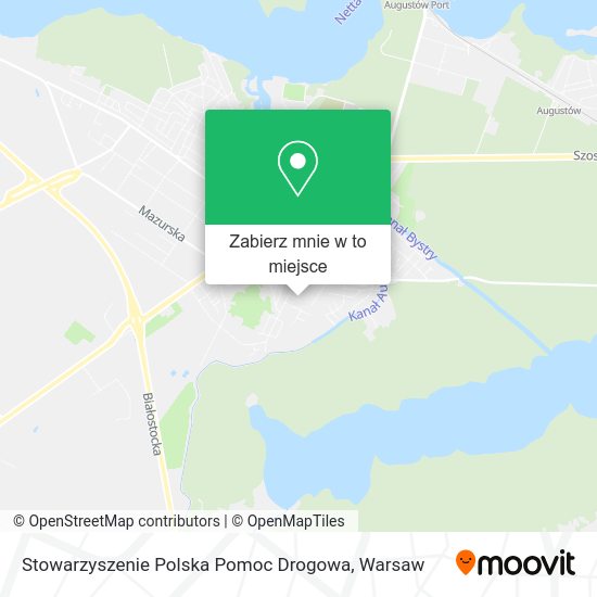 Mapa Stowarzyszenie Polska Pomoc Drogowa